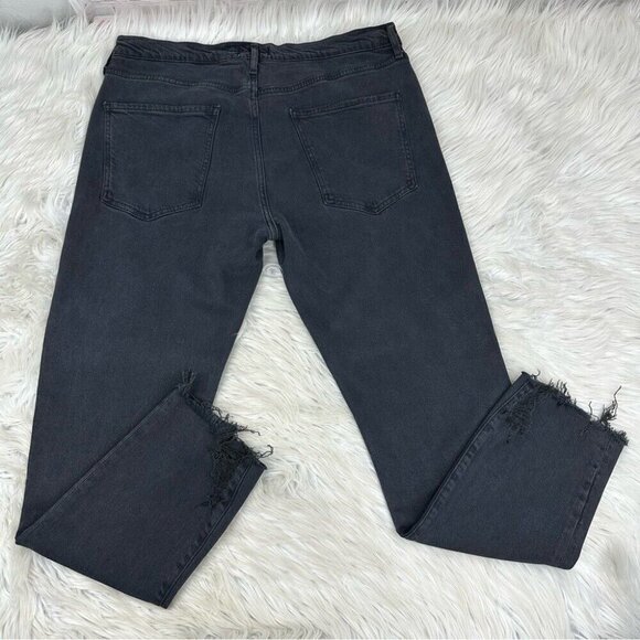 Agolde Women's Black Toni Mid-Rise Skinny Raw‎ Hem Designer Jeans W32-34/L27 - Picture 5 of 12